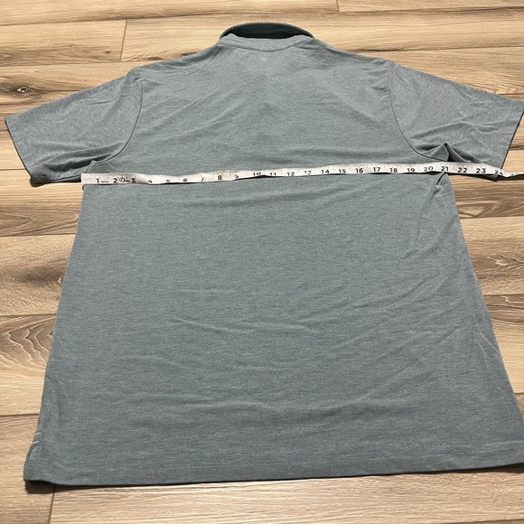 Free Fly Polo Shirt Adult Medium‎ Grey Blue Golf Casual Knit Performance Bamboo - Picture 3 of 6
